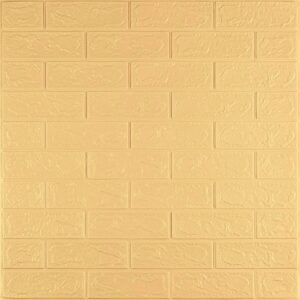 Панель стеновая 3D 700х770х2мм ЖЕЛТО-ПЕСОЧНЫЙ (D) SW-00001909