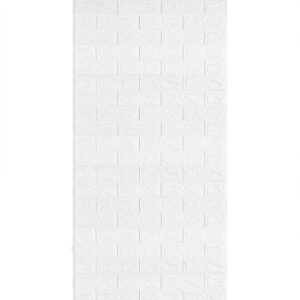 Самоклеющаяся 3D панель под белый кирпич в рулоне 3080x700x3мм (R001-3) SW-00001393