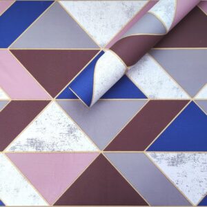 Самоклеющаяся пленка розовые треугольники 0,45х10м SW-00001225