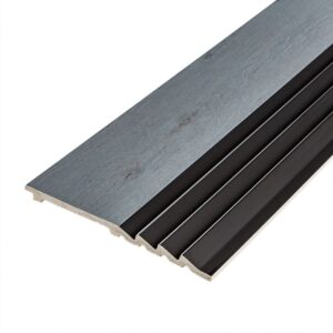 Рейка декоративная PS серое дерево с черным 2900х160х11мм SW-00002149-