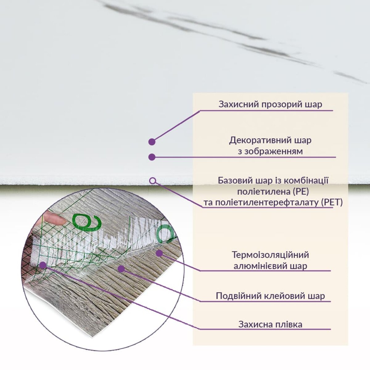 Самоклеящаяся стеновая PET плитка в рулоне 600*3000*2mm SW-00001698 — изображение 5