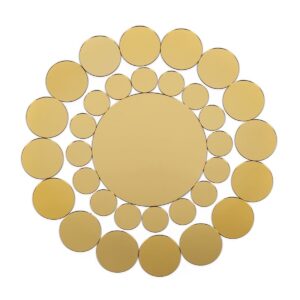 Зеркальный декор акриловый самоклеющийся золото,33шт (D) SW-00002499