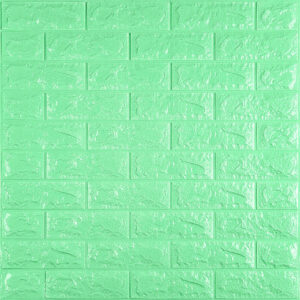 3D панель самоклеющаяся кирпич Мятный 700x770x7мм (012-7) SW-00000050