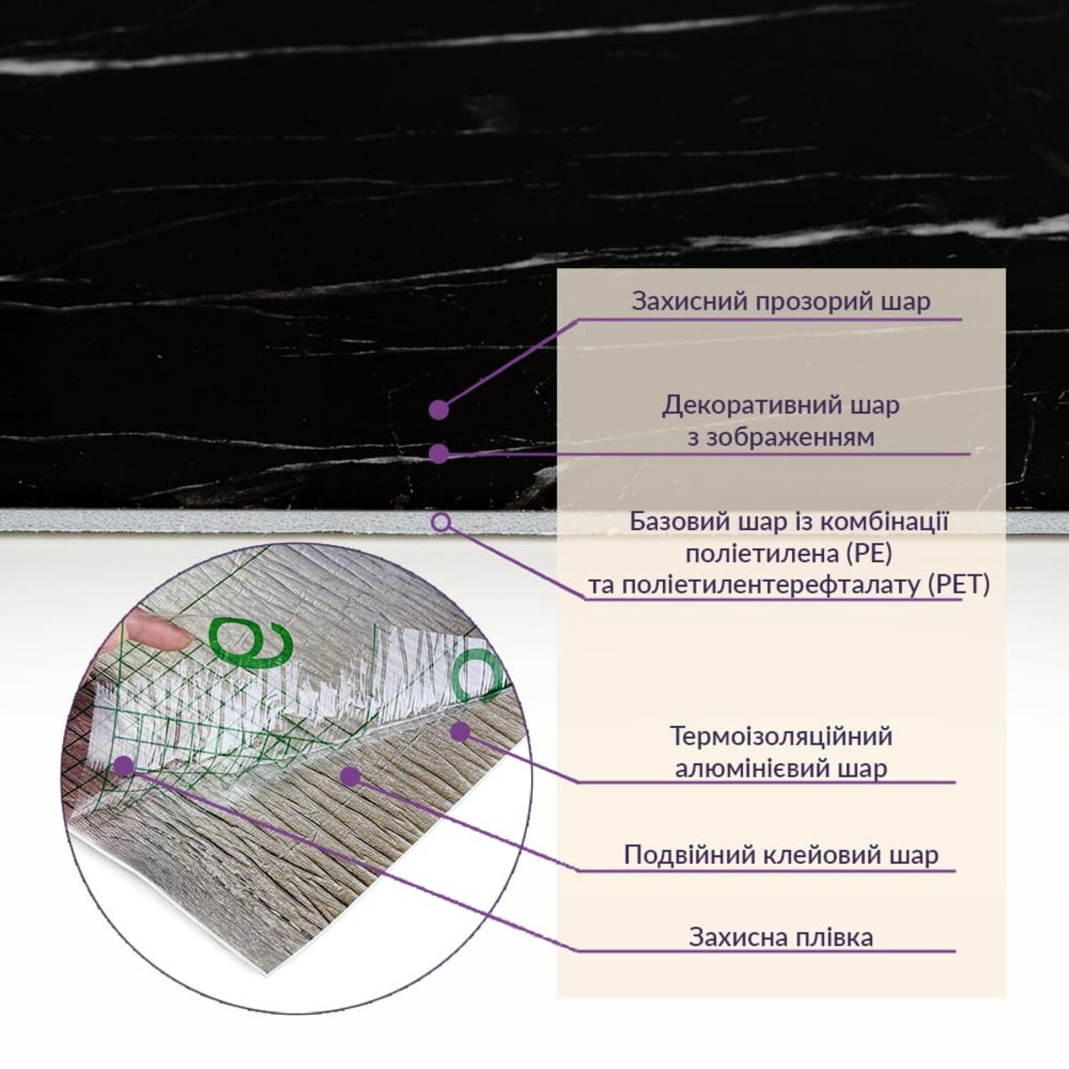 Самоклеящаяся стеновая PET плитка в рулоне 600*3000*2mm SW-00001694 — изображение 5