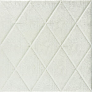 Самоклеющаяся декоративная потолочно-стеновая 3D панель Ромбы под кожу 700x700х6мм (161) SW-00000221