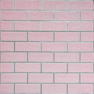 Панель стеновая 70*70cm*5mm розовий кирпич с серебром (D) SW-00001501