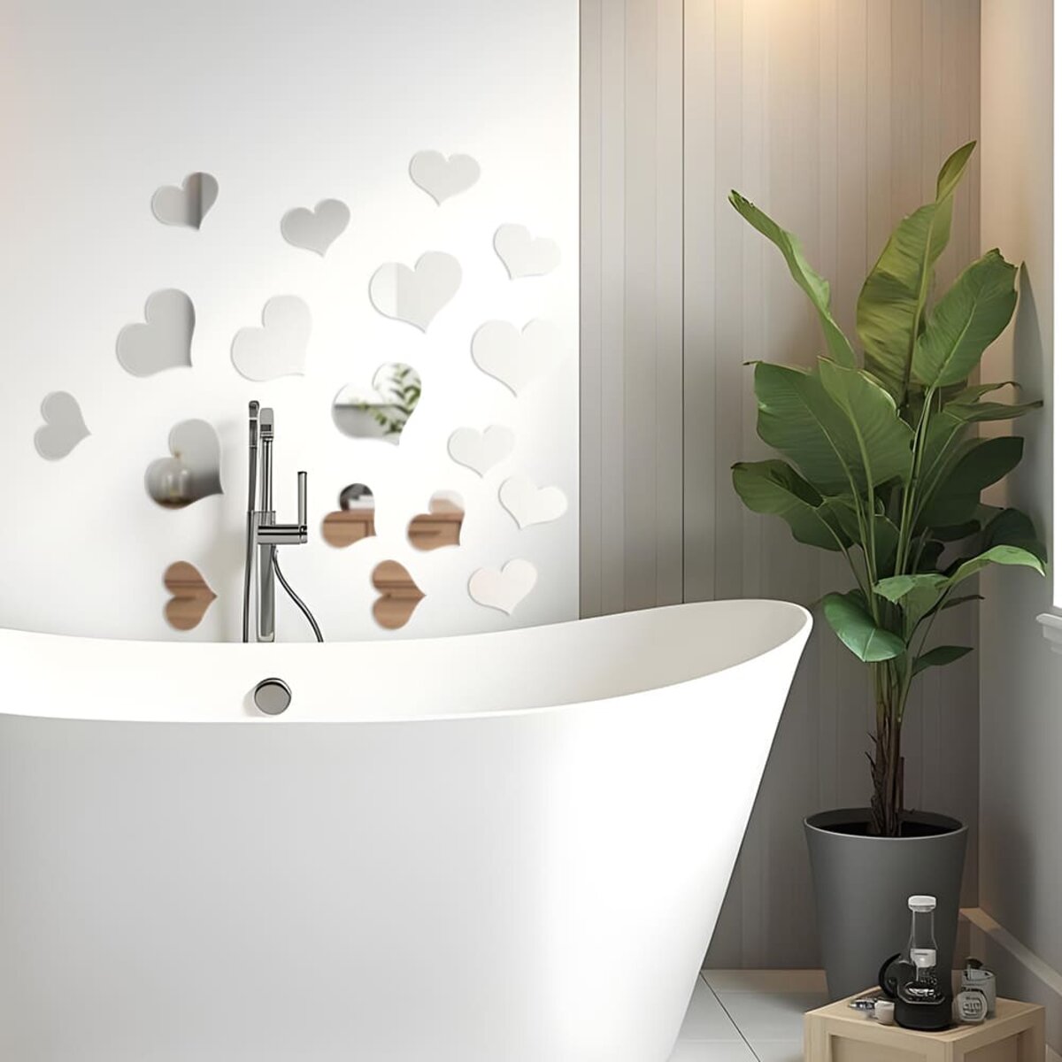 Зеркальный декор акриловый самоклеющийся серебро, 18шт (D) SW-00002524 — изображение 6