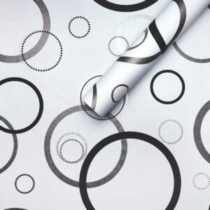 Самоклеющаяся пленка серебряные круги 0,45х10м SW-00001201