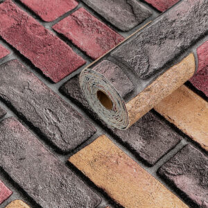 Обои самоклеющиеся красный екатериновлавский кирпич 2800*500*2мм (D) SW-00001944