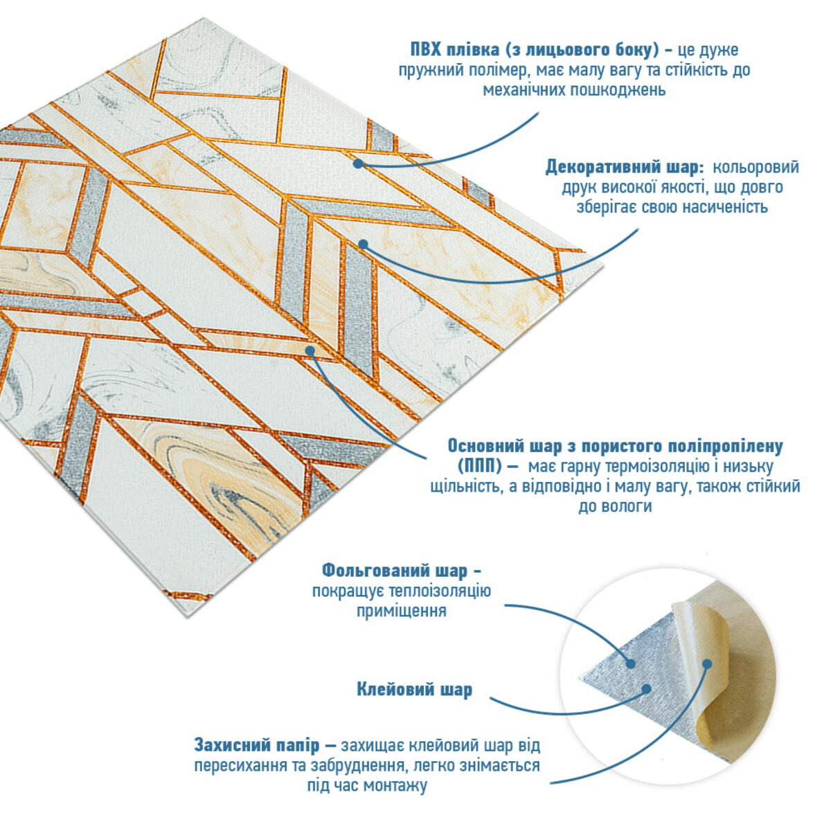 Панель стеновая 3D 680х680х4мм (D) SW-00001991 — изображение 2