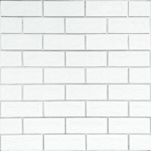 Панель стеновая 70*70cm*5mm белый кирпич с серебром (D) SW-00001502