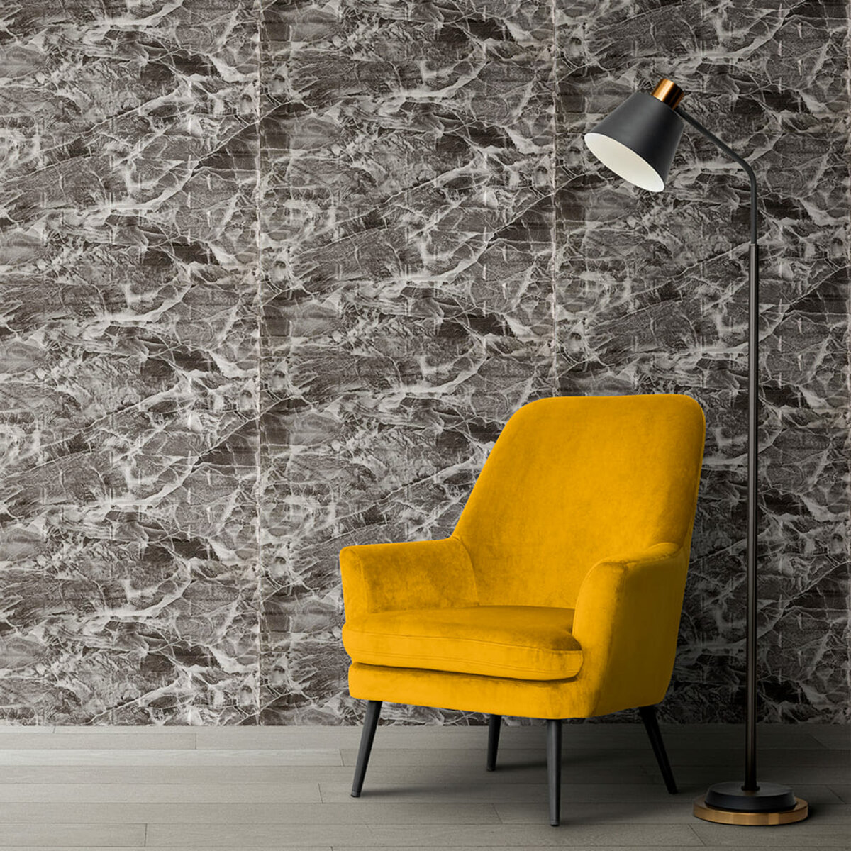 3D панель самоклеющаяся кладка черная 700х770х7мм (330) SW-00000674 — изображение 5