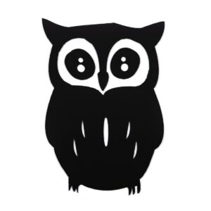 Зеркальный декор акриловый самоклеющийся Сова черная (D) SW-00002493