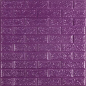 3D панель самоклеющаяся кирпич Фиолетовый 700x770x5мм (016-5) SW-00000150