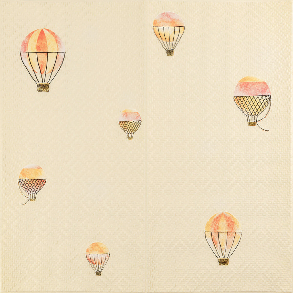 Панель стеновая 3D 700*700*4mm воздушные шары рогожка (D) SW-00001973