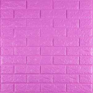 3D панель самоклеющаяся кирпич пурпурная 700х770х5мм (14-5) SW-00001334
