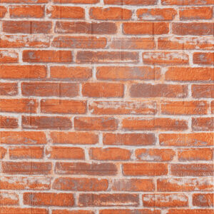 Декоративная 3D панель под рыжий екатеринославский кирпич, самоклейка 700x770x3мм (044-3) SW-00000696