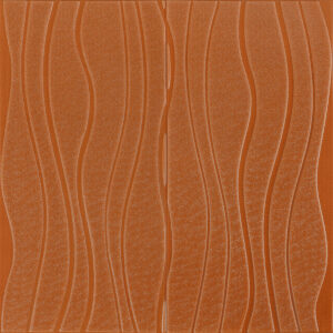 Самоклеющаяся декоративная потолочно-стеновая 3D панель коричневые волны 700x700x7мм (366) SW-00000849