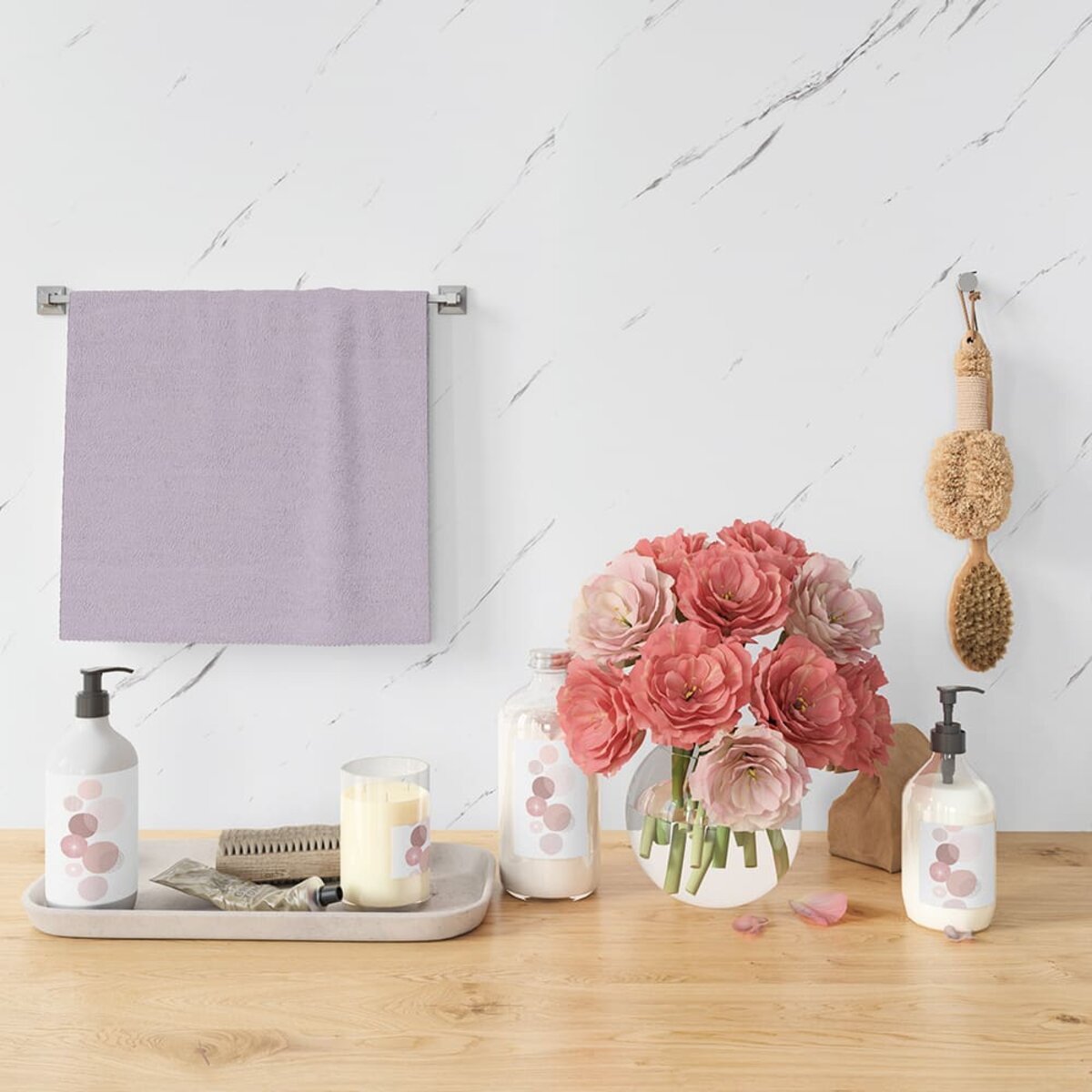 Самоклеящаяся стеновая PET плитка в рулоне 600*3000*2mm SW-00001698 — изображение 8