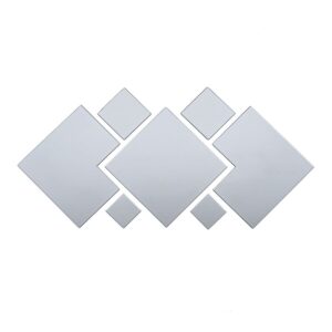 Зеркальный декор акриловый самоклеющийся серебро, 7шт (D) SW-00002508