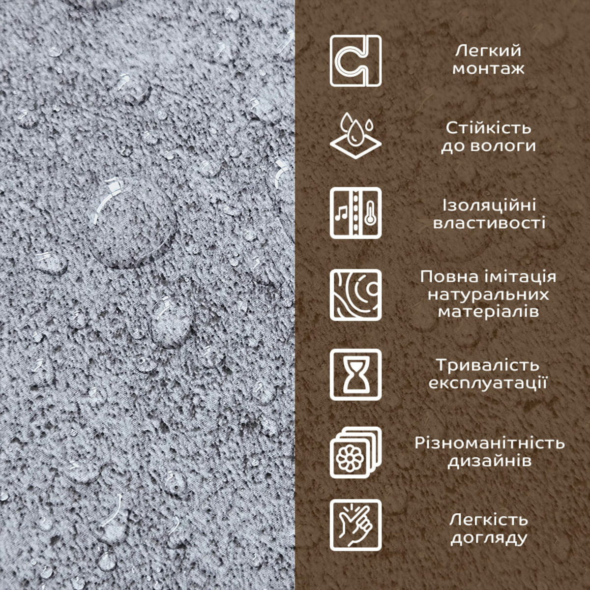 Декоративная ПВХ плита пепельный мрамор 600*600*3mm (S) SW-00001626 — изображение 4