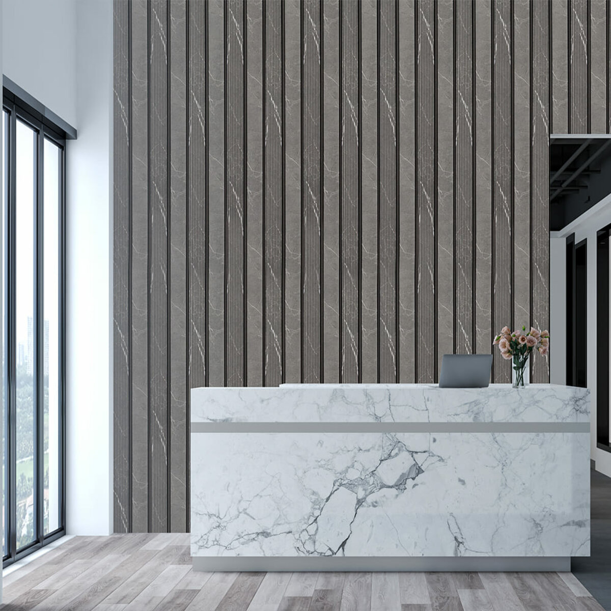 Рейка декоративная PS серый мрамор 2900х120х12мм SW-00001751 — изображение 6