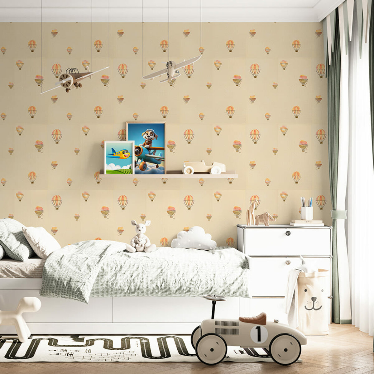 Панель стеновая 3D 700*700*4mm воздушные шары рогожка (D) SW-00001973 — изображение 7