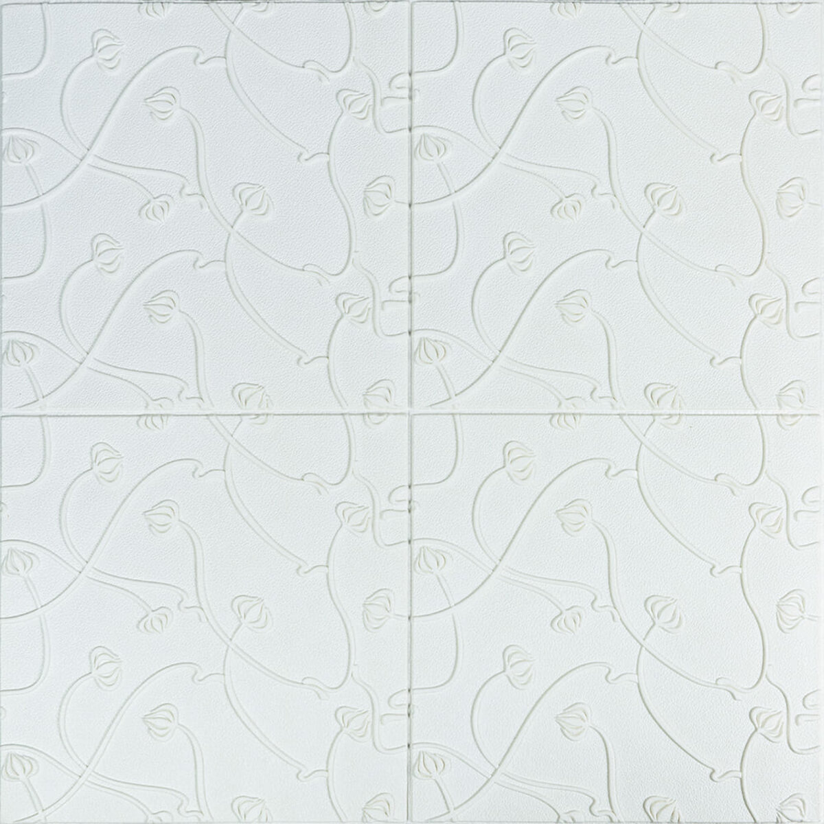 Панель 3D WHITE 700*700*6mm (D) SW-00001958