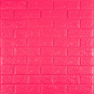3D панель самоклеющаяся кирпич малиново-красная 700х770х5мм (108-5) SW-00001364