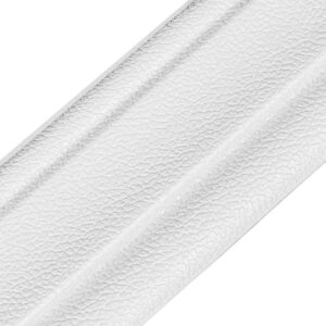 Плинтус РР самоклеющийся белый 2320*85*7мм (D) SW-00002592