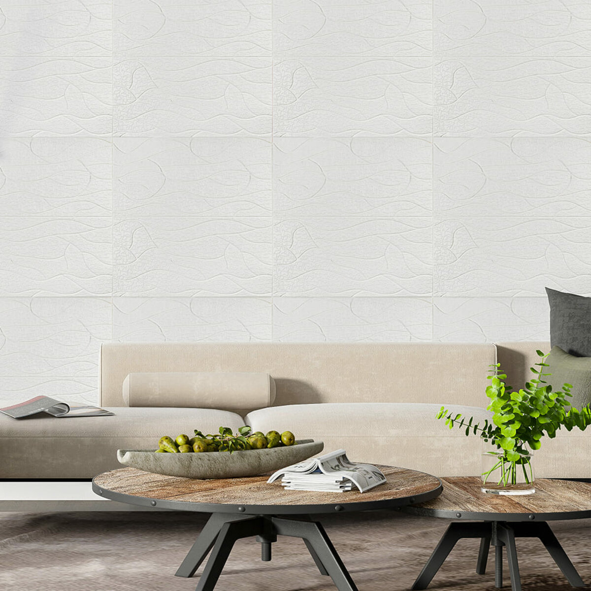 Панель 3D WHITE 700*700*6mm (D) SW-00001948 — изображение 5