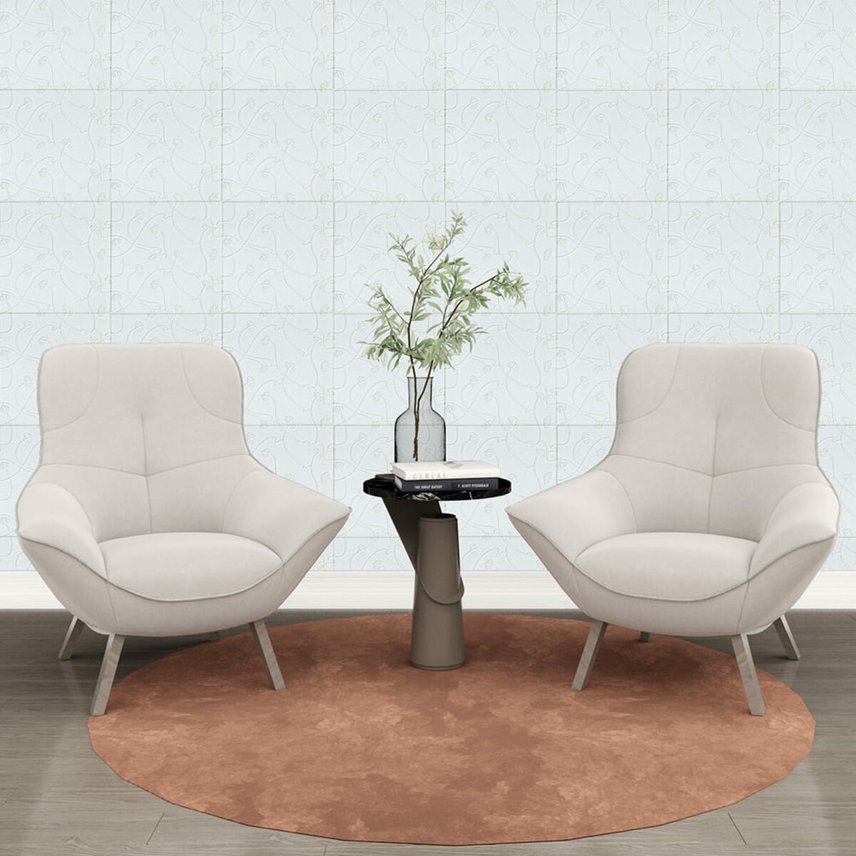 Панель 3D WHITE 700*700*6mm (D) SW-00001958 — изображение 5