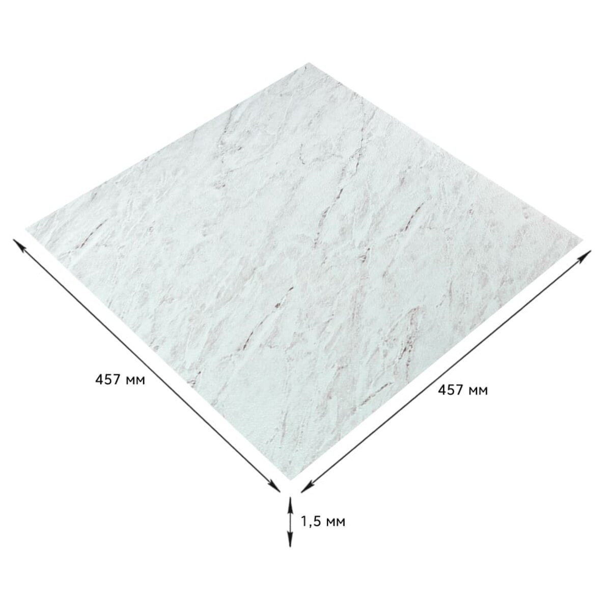 Самоклеящаяся LVT плитка 457*457*1.5mm (D) SW-00002460 — изображение 4
