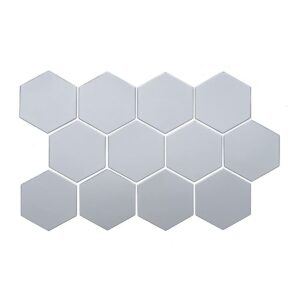 Зеркальный декор акриловый самоклеющийся 125*105мм серебро,12шт (D) SW-00002513